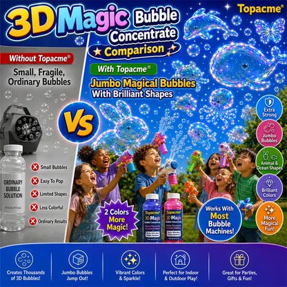 Topacme® Super 3D Magic Bubble Concentrate —— Animal & Ocean Fantasy Theme💟