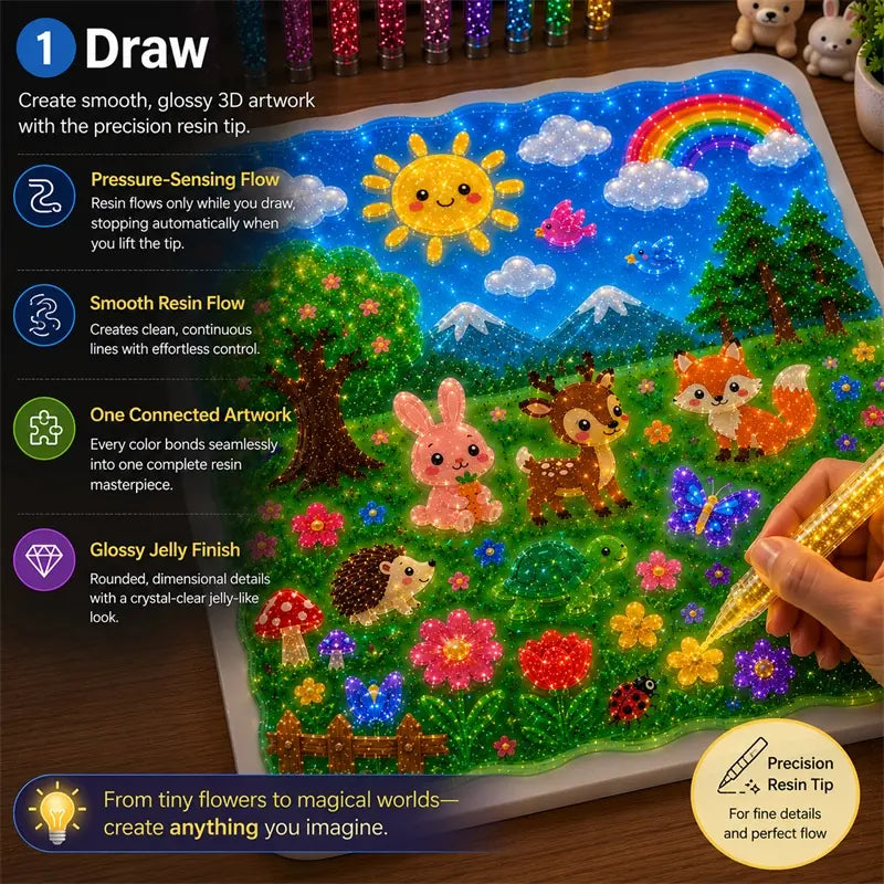 Topacme® 3D Glow Floating Art Pen🖼️