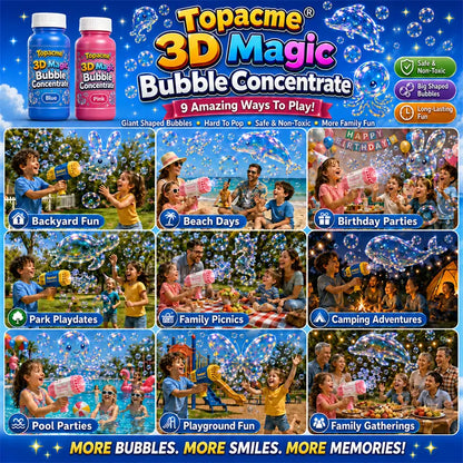Topacme® Super 3D Magic Bubble Concentrate —— Animal & Ocean Fantasy Theme💟