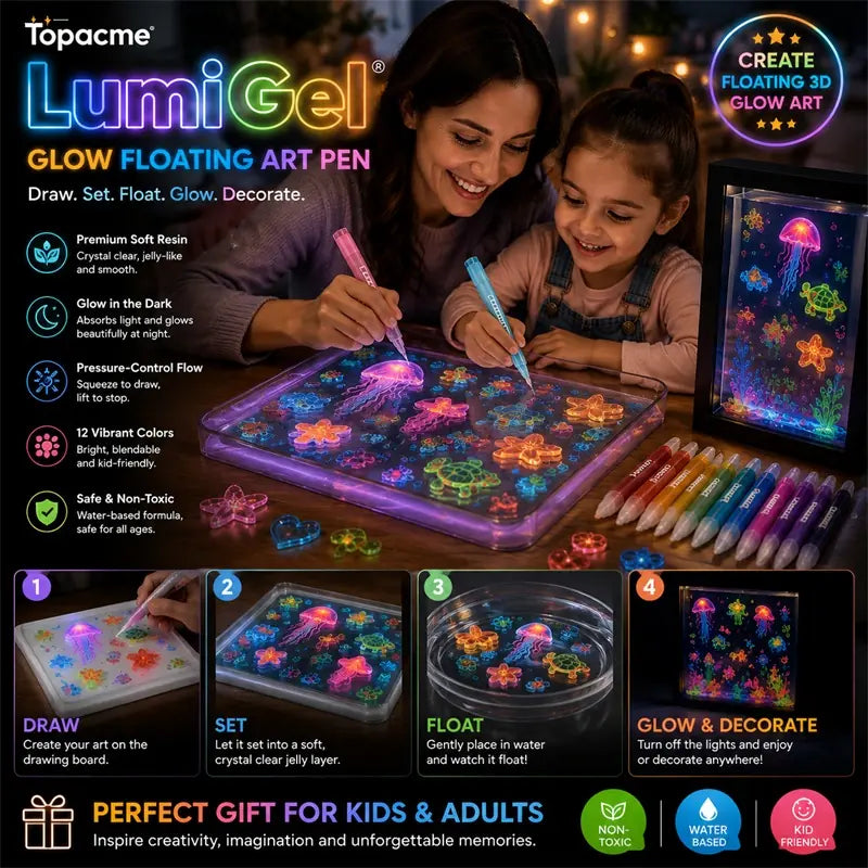 Topacme® 3D Glow Floating Art Pen🖼️