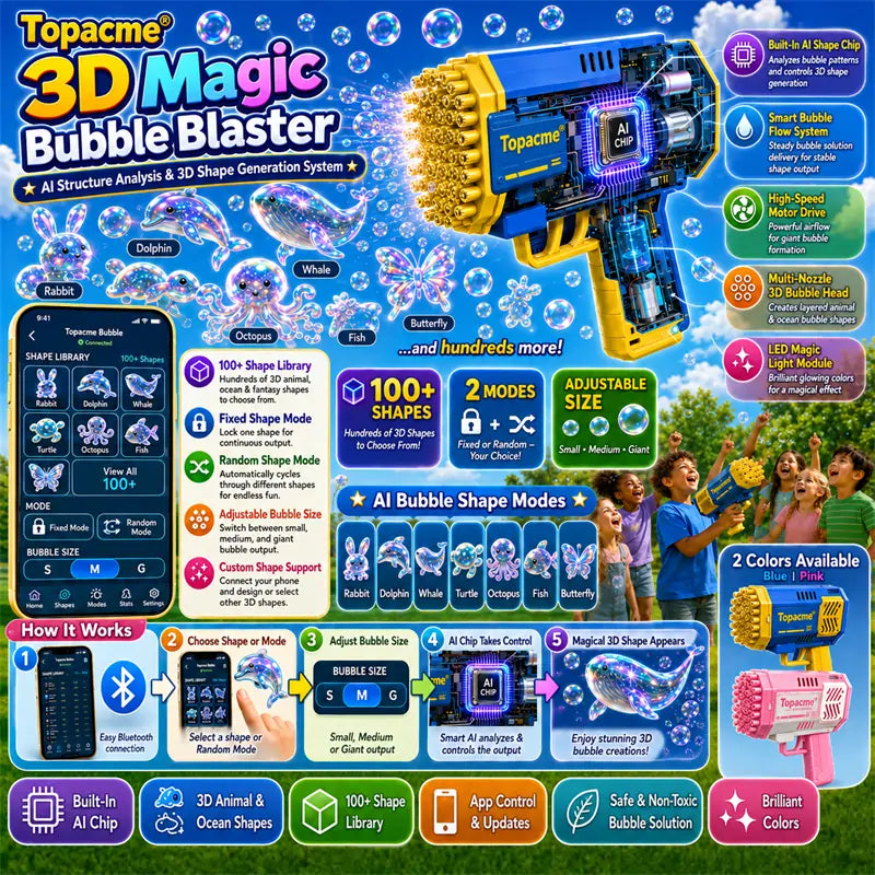 Topacme® Super 3D Magic Bubble Concentrate —— Animal & Ocean Fantasy Theme💟