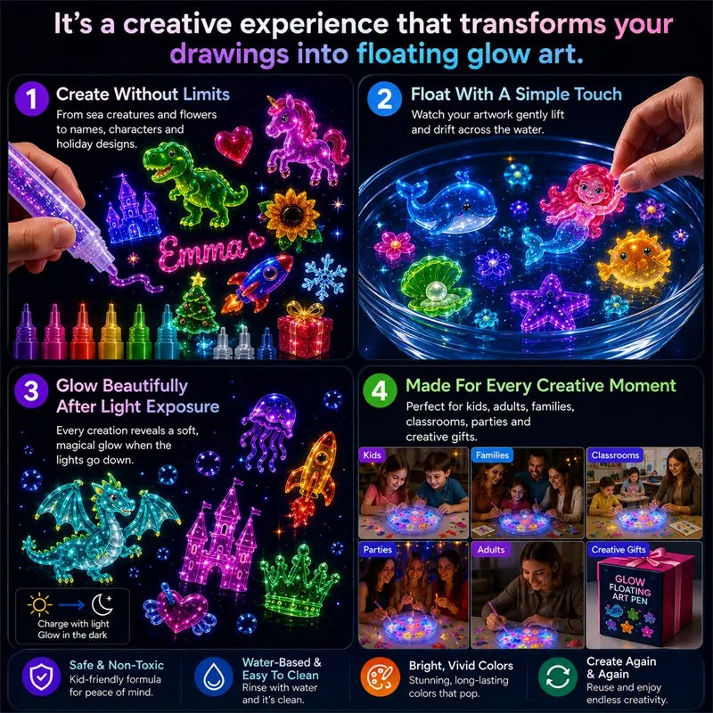 Topacme® 3D Glow Floating Art Pen🖼️